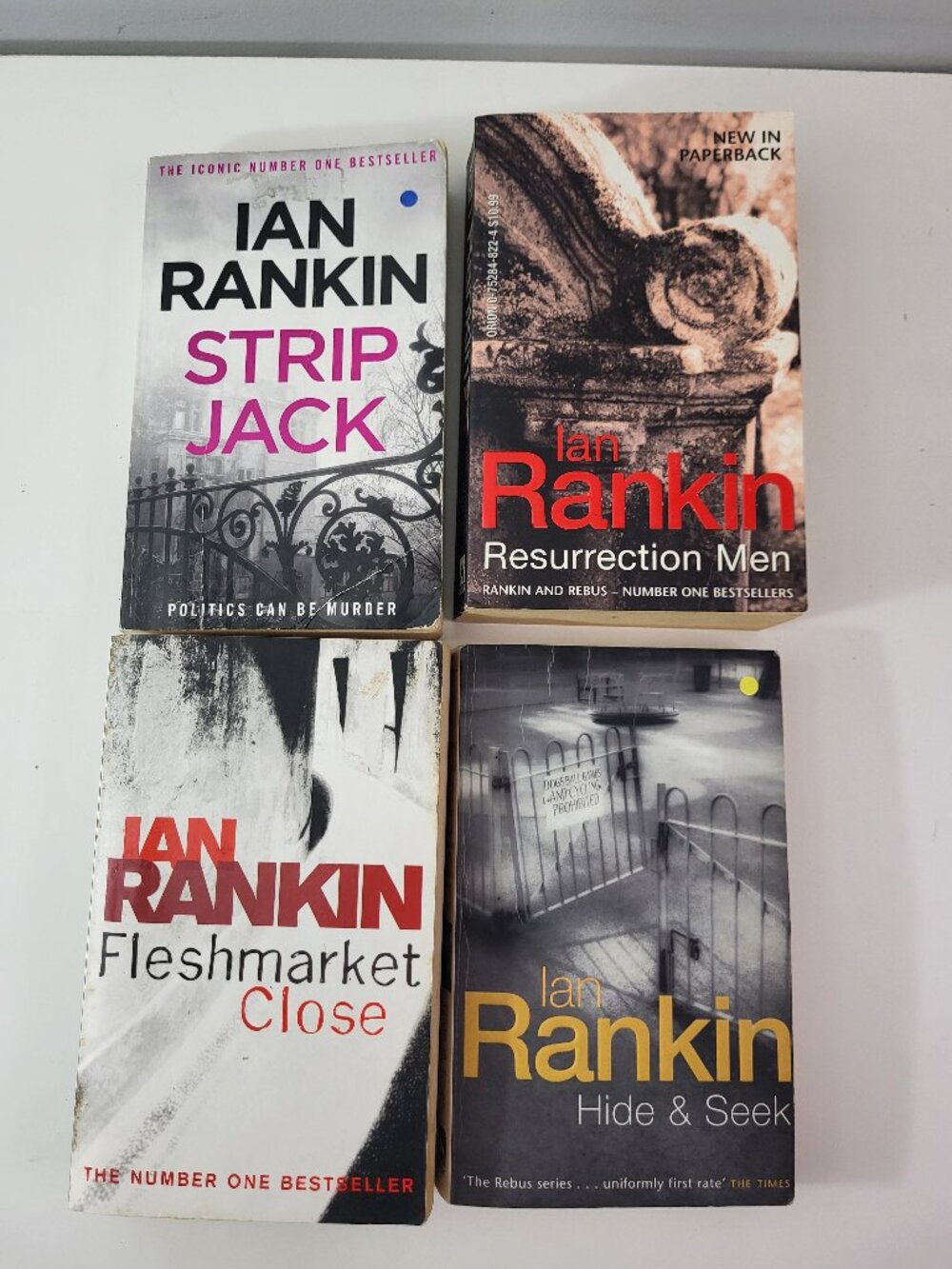 Lot of 4 Ian Rankin Inspector Rebus Mystery / Crime Novels - Orion Paperbacks